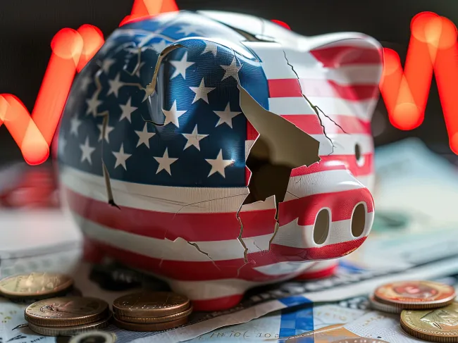 broken piggy bank
